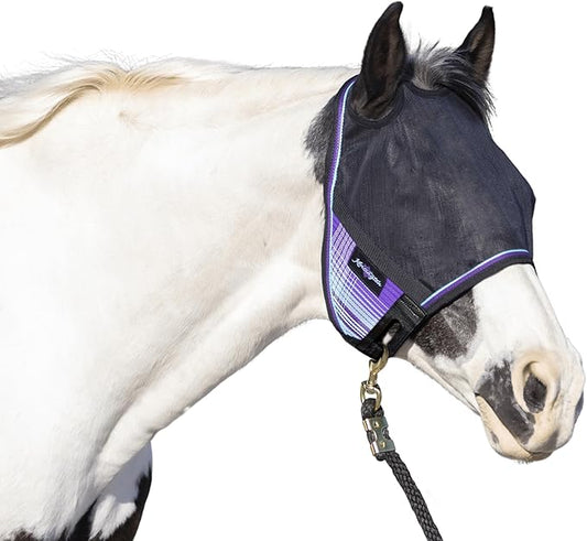 Kensington 90% UV Fly Mask CatchMask UViator - Without Ears & Forelock Freedom Web Trim Size: X.Large Color: 2017 - Lavender Mint