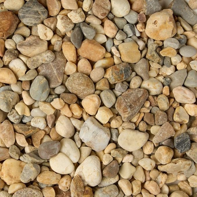 32 oz Jug Multicolor Cream Small River Rock, ½-1½ inch size, for indoor outdoor decor, vase filler, candles, art, crafts, aquariums, fairy gardens, planters, tablescapes, terrariums