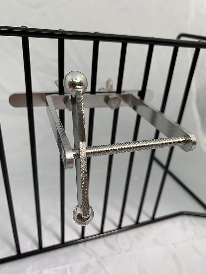 Stainless Steel Spinner Bird Toy with Traveling Spinner | Durable Puzzle Enrichment Toy | Spinner Toy for Medium to Large Birds Like Cockatoos, Parrots, Macaws, Parakeets | Bird Cage Accessories