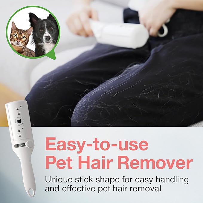Necoichi Purrfection Neat & Easy Cat Hair Pet Hair Remover, Textured microfibers Trap Fur & lint Fast, Made in Japan