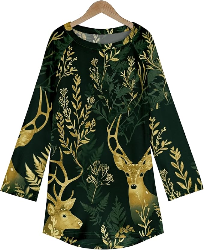 MARSVOVO Women Novelty Graphic Plus Size Sweater Crewneck Long Sleeve Cute Printed Loose Fit Casual Fall Sweaters Top