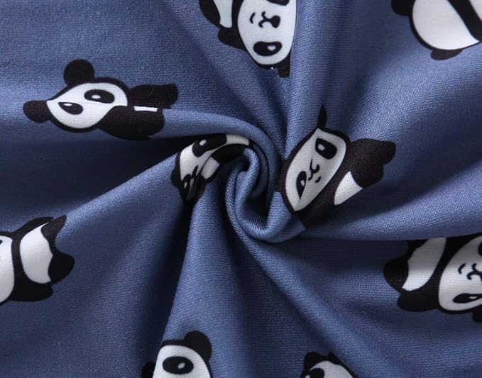 YIJIU Women's Sleepwear Long Sleeve Top and Pants Pajama Set Panda Print Nighty