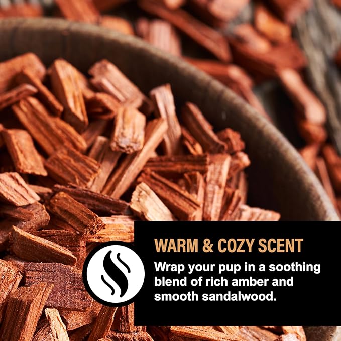 Dog Bubble Bath Shampoo Alternative – Smooth Amber Sandalwood Scent, Oatmeal & Honey Natural Pet Spa Soak, Gentle Puppy Wash, Dog Gift - 12 Baths (Amber Sandalwood)