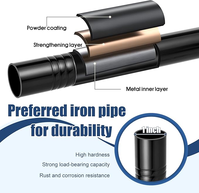 Ottsuls Bird Feeder Pole, 2 Pack 76 INCH Double Shepherds Hooks for Outdoor, Garden Pole with 5 Base Prongs Heavy Duty Planter Hooks for Hanging Plant Baskets, Lantern, Hummingbird Feeder