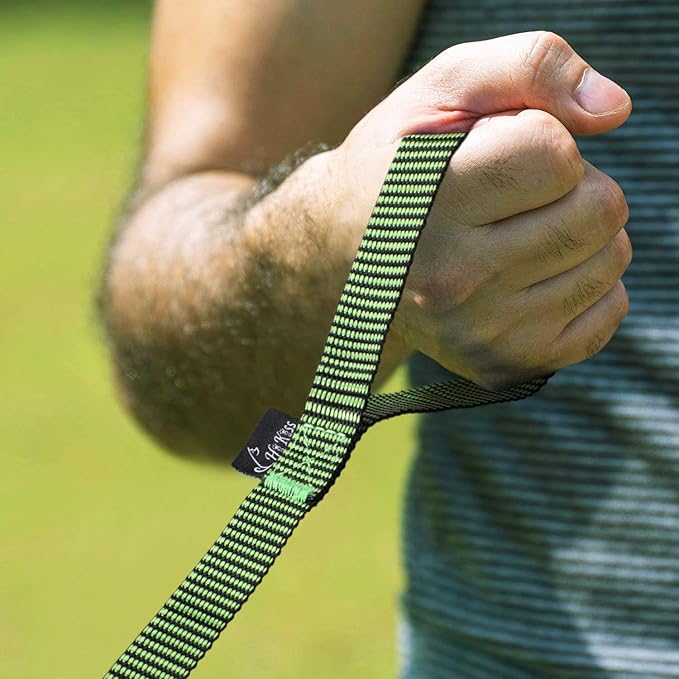 Hi Kiss Dog/Puppy Obedience Recall Training Agility Lead - 15ft 20ft 30ft 50ft 100ft Training Leash - Great for Training, Play, Camping, or Backyard(30ft,Black_Green)