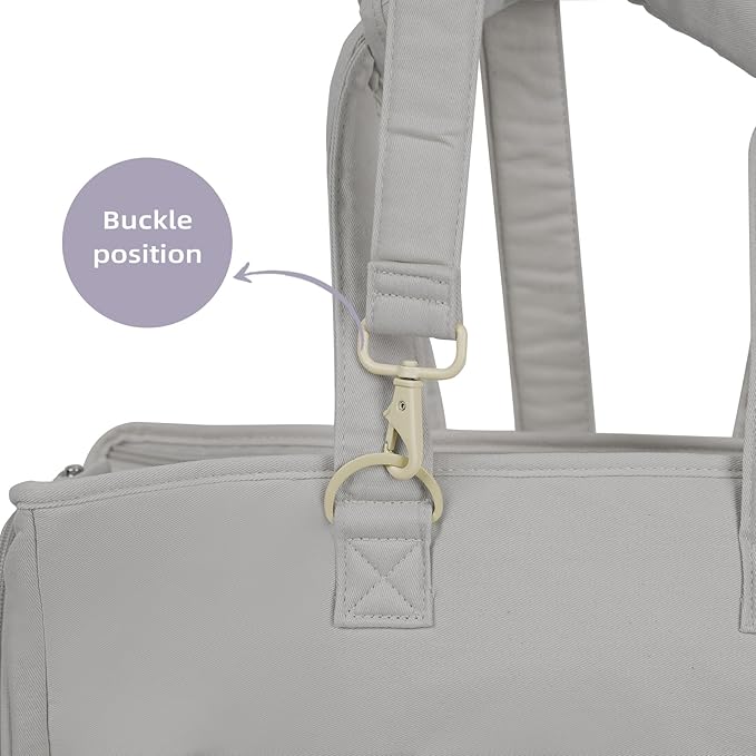 Pet Carrier Shoulder Strap - Lightweight and Comfortable Pet Carrier Accessory for Easy Travel - Reduces The Burden of Carrying Your Pet (Grey)