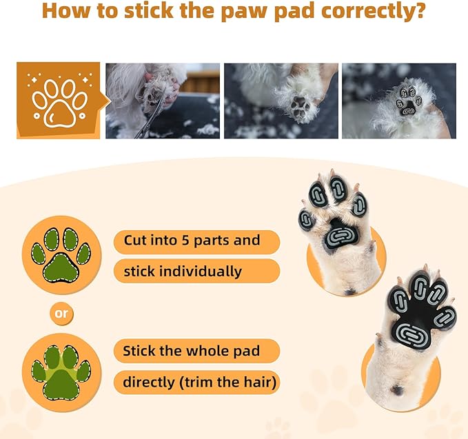 Anti-Slip Dog Paw Protector Pads for Senior Dogs, Dog Paw Adhesive Pads on Hardwood Floor,Senior Pets Essentials with Strong Traction,Puppy Grippers,12 Sets 48 pc XXXL