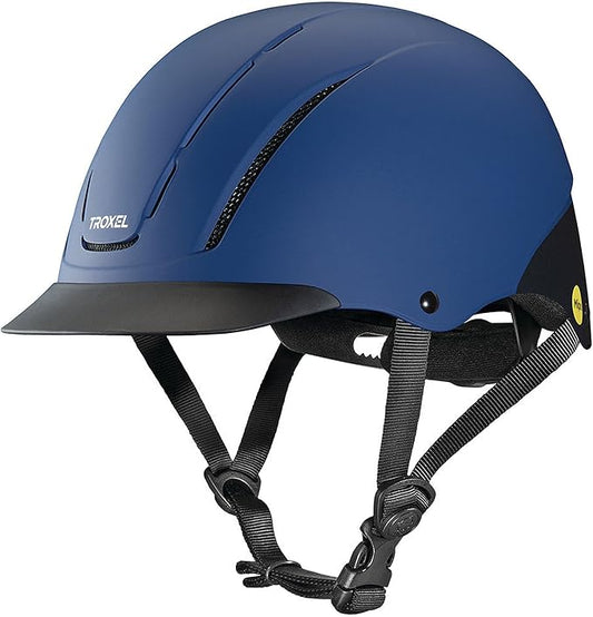 Troxel Spirit MIPS Technology Full Coverage Horse Riding Helmet, Horseback Riding Gear for Equestrians, Medium (7-7-3/8), Navy Duratec