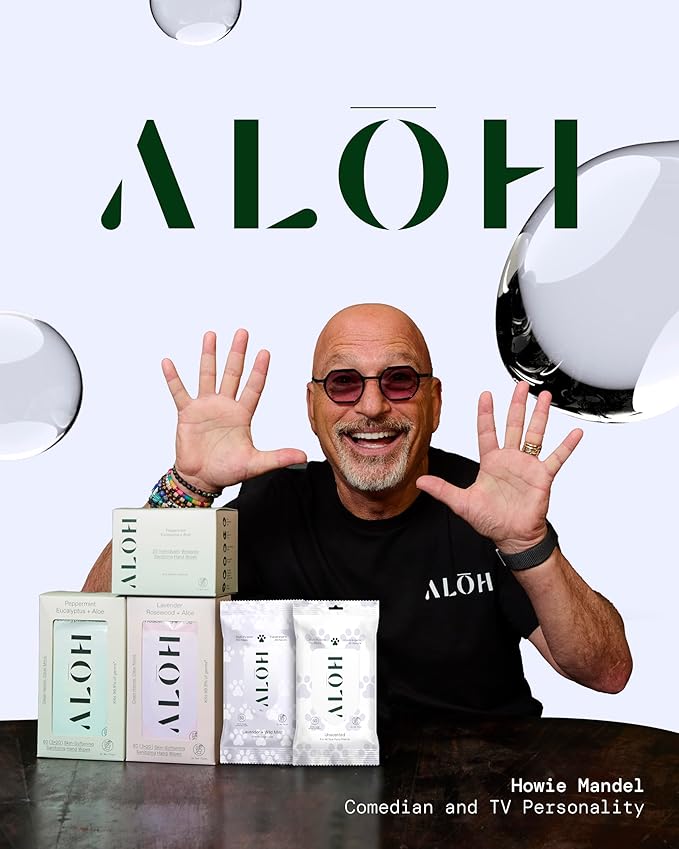 ALŌH Hypoallergenic | All-Natural | Multi-Purpose Pet Wipes. Lavender + Wild Mint 50ct Wipes