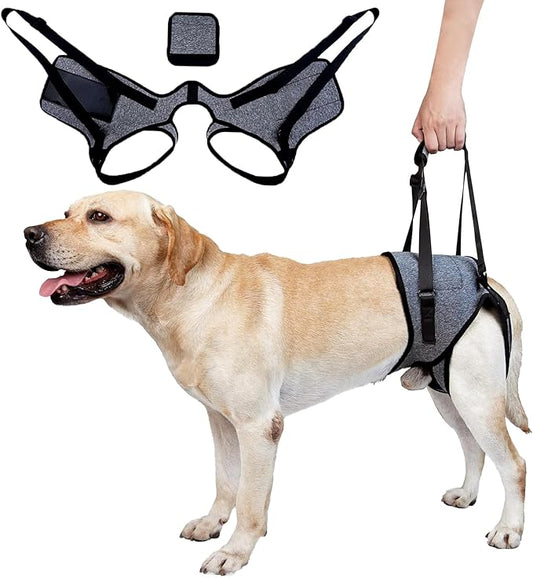 Dog Sling for Large Dogs Hind Leg Support Dog Lift Harness Adjustable Durable Help em up Harness for Weak Back Legs, Elderly, Injured, Senior, Arthritic, ACL Recovery Pet