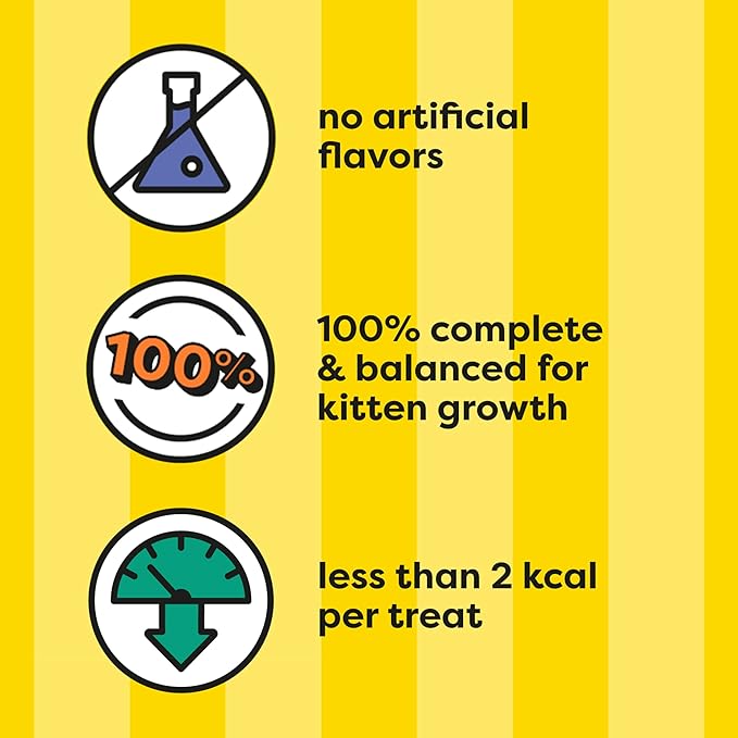 Temptations Kitten Crunchy and Soft Cat Treats Chicken and Dairy Flavor, 6.3 oz. Pouch, (Pack of 10)