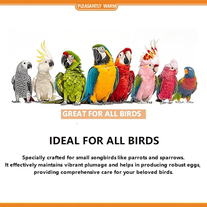 Calcium Powder for Birds with Magnesium & Vitamin D3 – 4oz，Essential for molting Period ， Faster Feather Regrowth, Strong Beak & Bone