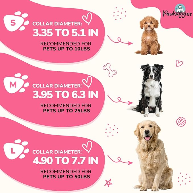 Rose Pink Dog Collar and Leash Set for Medium Size Dog, Breathable, Anti-Odor & Soft, Comfortable for Sensitive Skin Puppies, 90% Bamboo Rayon, Quick-Release Buckle Pet Collar for Medium Breeds