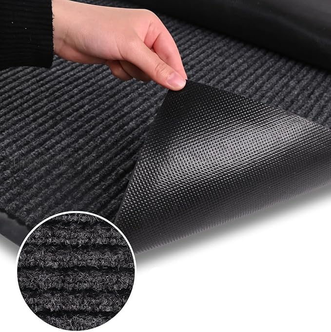 Door Floor Mat Commercial Grade Large Size 3' x 10'Heavy Duty Tough Entry Collection Slip Skid Entrance Mat with Rubber Backing Low Profile and Easy to Clean Indoor Outdoor Rug