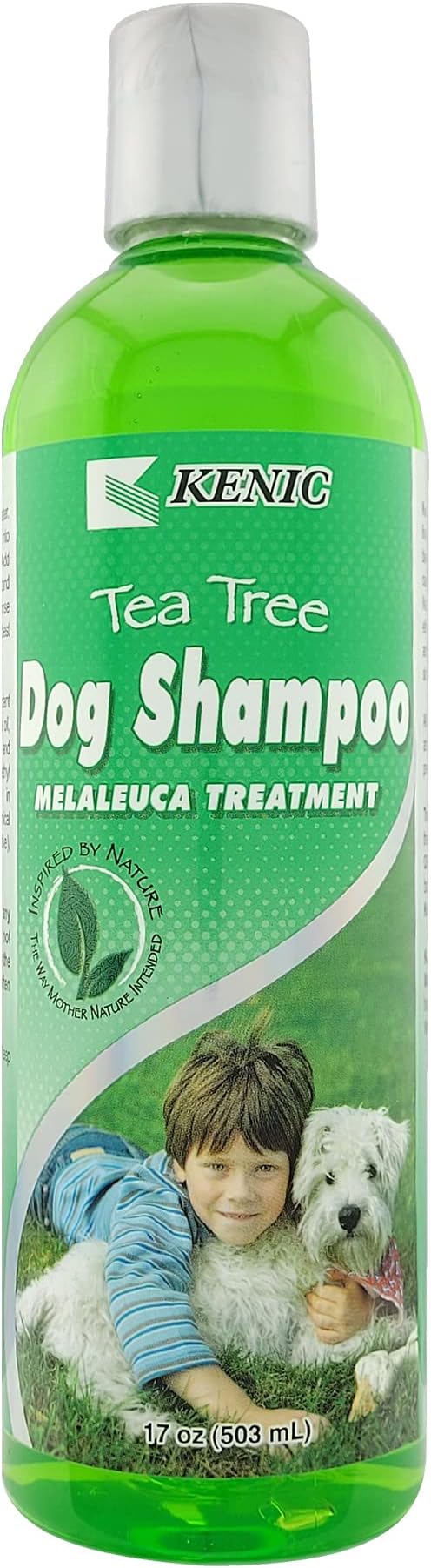Kenic Tea Tree & Vitamin Pro Conditioning Anti-Dandruff Shampoo for Dogs, Soothes Skin & Irritations, Deep Clean and Fast Anti-Itch Nourishing Formula, Made in USA