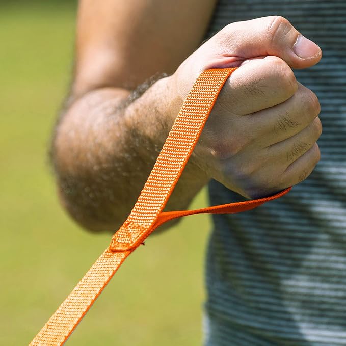 Hi Kiss Dog/Puppy Obedience Recall Training Agility Lead - 15ft 20ft 30ft 50ft 100ft Training Leash - Great for Training, Play, Camping, or Backyard - Orange 100ft