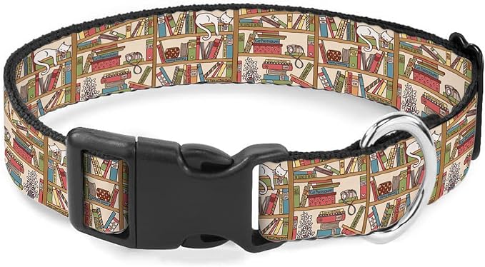 Cat Books Shelf Pet Collars Dog Collars Soft Elastic Neck Strap for Female Male Puppy Cats