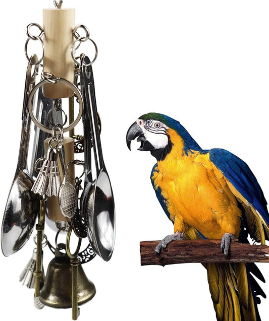 Bird Hanging Chew Toys: Macaws, African Greys, Cockatoos, Amazon Parrots & Lovebirds