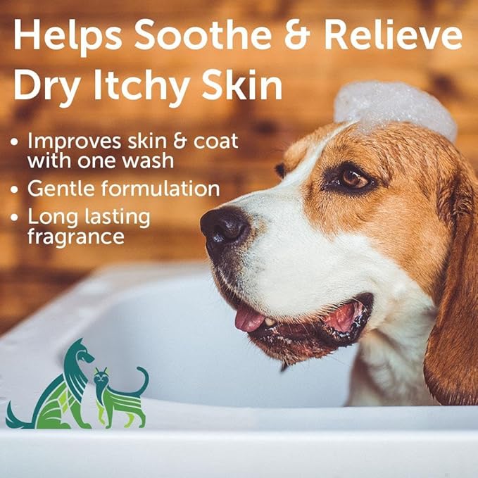 Nootie - Oatmeal Pet Shampoo for Sensitive Skin - Revitalizes Dry Skin & Coat - Natural Ingredients - Gentle Shampoo - Cleans & Conditions