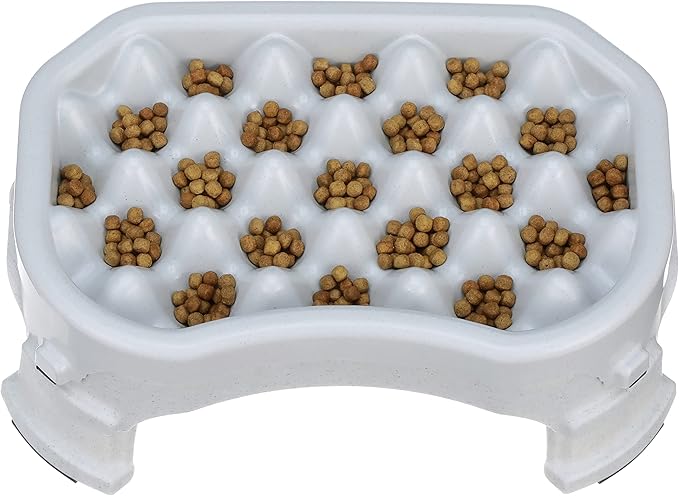 Neater Pet Brands – Neater Raised Slow Feeder Dog Bowl – Elevated and Adjustable Food Height - (2.5 Cup, Vanilla Bean)