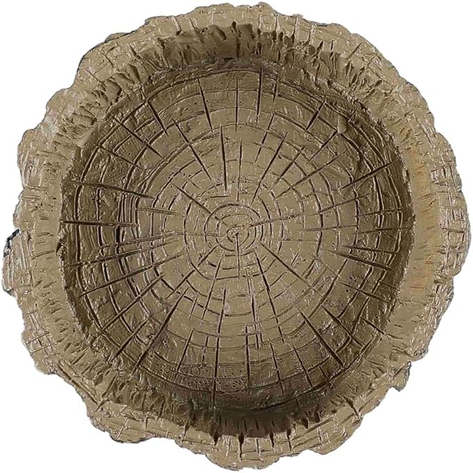 (2 Pack) Tree Trunk Food/Water Dish for Reptiles – Amphibians and Other Little Critters Water/Food Bowl, Made from Premium Non-Toxic Resin – Small Size