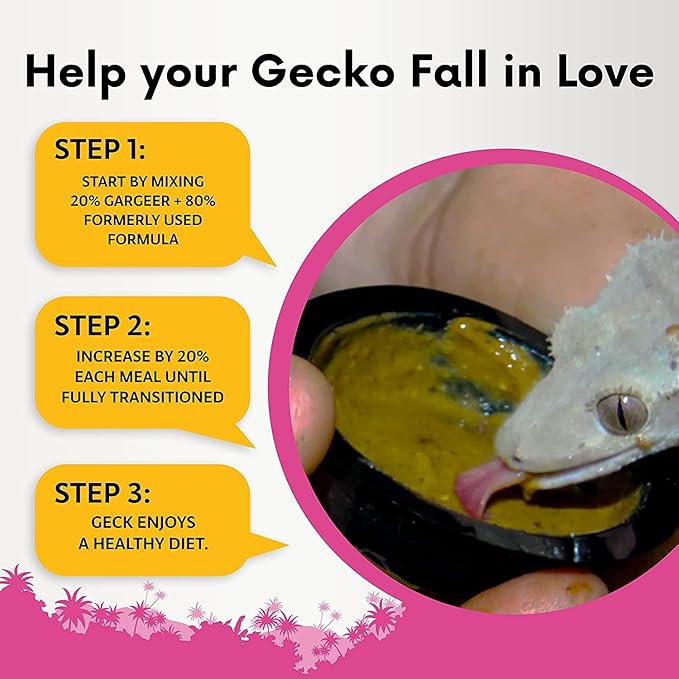 16oz Complete Crested Gecko Food Diet. Premium Ingredients Mix, Ready to Use Freshly Made Powder. Unique Superfood Formula, Developed & Made in The USA. Enjoy!