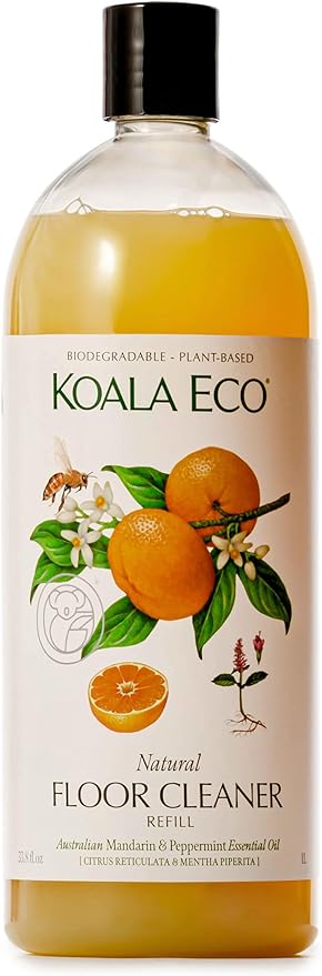 Koala Eco Floor Cleaner - with Australian Mandarin and Peppermint Essential Oil - 34oz