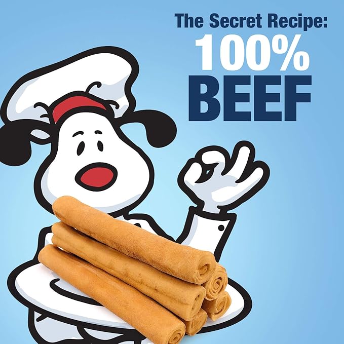 ValueBull USA - Rawhide Twists for Small Dogs, 5 Inch, Smoked, Varied Thicknesses, 100 Count - Natural & Safe, USA Beef Hide, Long Lasting, Chemical Free, No Artificial Flavors