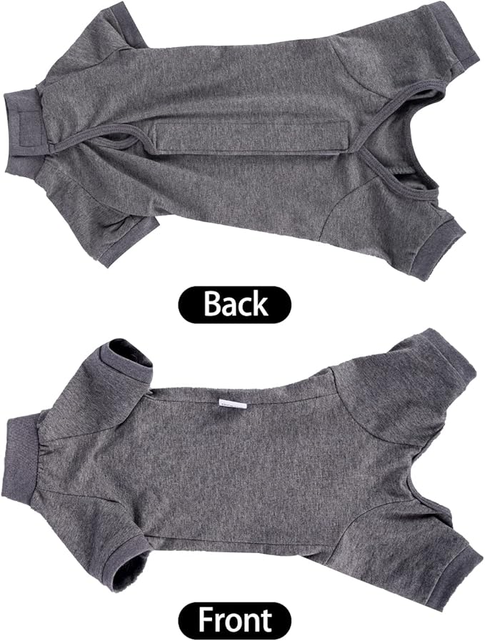 LIANZIMAU Cat Surgical Recovery Suit Professional for Male Female Dog Abdominal Wounds Cone E-Collar Alternative Anti-Licking Pet Surgical Recovery Pajama Suit Soft Fabric Onesie for Cats