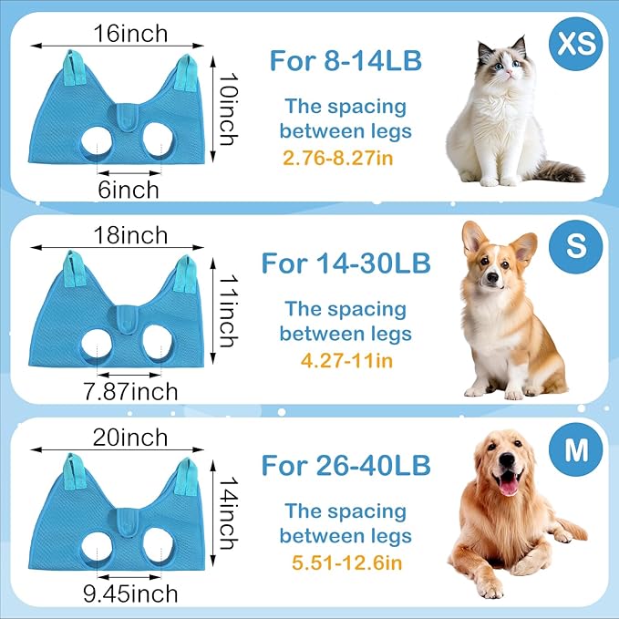 JIURUN Dog Grooming Hammock for Nail Trimming, Dog Grooming Hammock(S), Dog Sling for Nail Trimming, Hanging Harness Holder for Nail Clipping, Pet Comb Bat Costume Wings for Cats Dogs