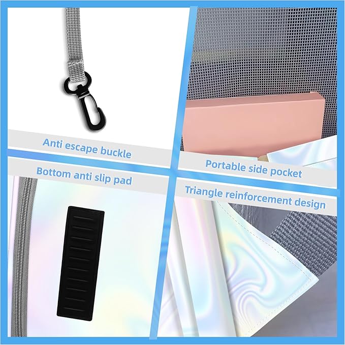 Cat Backpack Pet Carrier Backpack for Small Cats and Dogs, Dog Carrier Backpack with Inner Safety Leash Can be Used for Travel