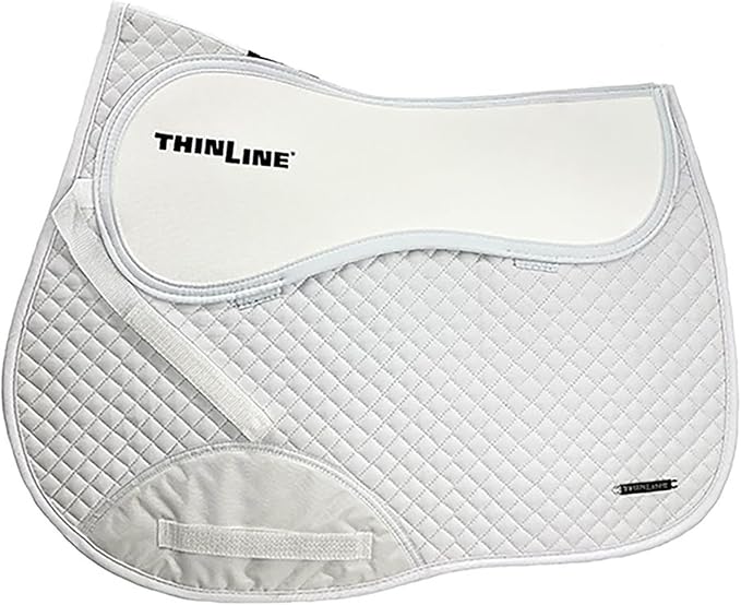 Thinline Cotton Quilted Jumper Durable Breathable Horse Riding Washable Shock-Absorbing no-Slip Thin Equine Saddle Pad - Equestrian Equipment and Accessories