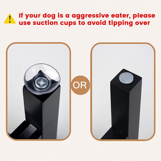 Elevated Dog Bowl Stand,Adjustable Dogs Food Stand for 7”-10” Bowls,Single Cat Water Bowl Holder 10” Tall for Medium Dogs Black