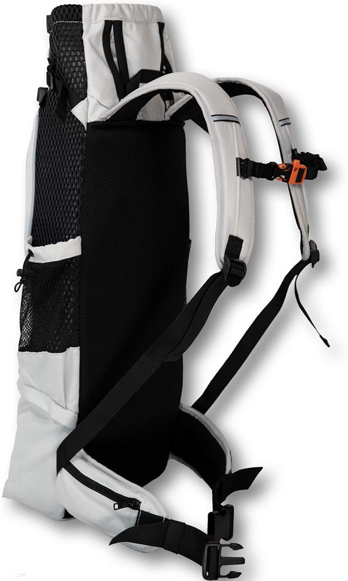 K9 Sport Sack Knavigate - X-Large, Lunar Rock - Ideal for Dogs with 23-25” Back Length - Adjustable, Backpack-Style Carrier with Internal Frame & Padded Hip Belt
