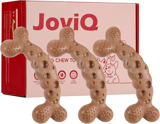 Dog Chew Toys for Aggressive Chewers 3 Pack Variety Flavored Indestructible Dog Bone Toy for Medium Large Breed to Keep Them Busy