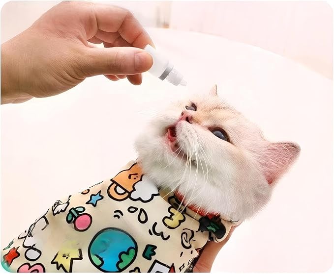 MOYEE 27.6" Cat Grooming Wrap Cat Wrap for Cutting Nails Cat Restraint for for Medicine, Nail Clipping, Teeth Brushing, Ear Cleaning