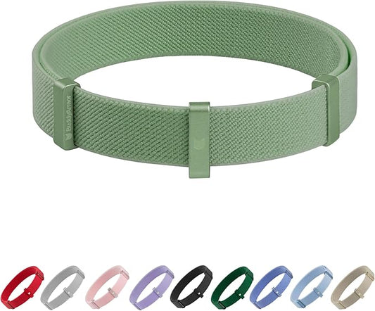 Safety Cat Collar - U.S. IDA Gold Award Design, Stretchy Elastic Quick Release Non Breakaway Cat Collar Light Weight for Kitten All Small Medium Large Cats (Olive, M (7.8-15.7 inch))