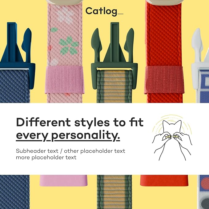 Health Tracker for Cats - Smart Cat Collar with Safety Breakaway Buckle for Indoor Cats, Wellness Alerts, Real-time Monitoring (Sakura,XXL)