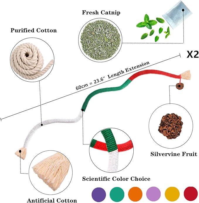 Cat Toys 12Pack Cats Grass Treat Catnip Toy with Silvervine for Indoor Kitten Toys Wood Kitty Chew Rope Grass Sticks for Teeth Cleaning Kitten Snack for Catnip Dental Care Self Play