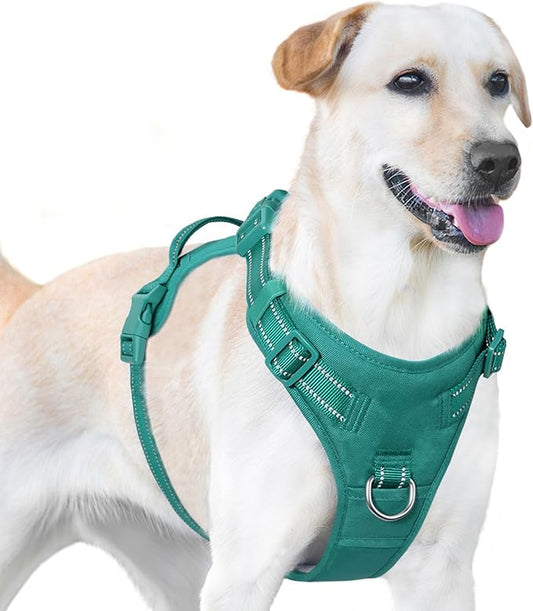 No Pull Dog Harness, Reflective Puppy Vest for Small Medium Large Sized Dog(MARRS Green,XS)