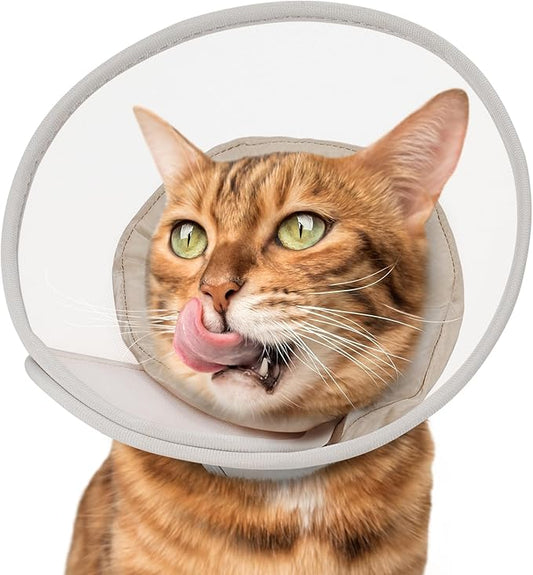Cat Cone Collar Soft: Comfortable Waterproof Mesh Recovery Cone After Surgery to Stop Licking and Scratch, Alternative to Plastic Elizabeth Head/Neck Cone