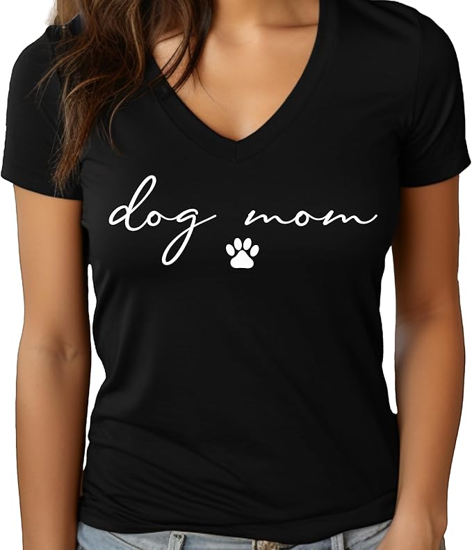 Custom Dog Mom Shirt for Women Pet Ears Sweatshirt with Name Unique Puppy Line Art Cute Dad Hoodie for DogDad Owner Lover