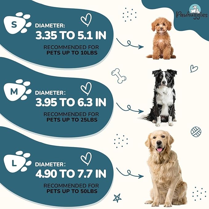 Blue Dog Collar for Large Dog, Breathable, Anti-Odor & Soft, Comfortable for Sensitive Skin Puppies, 90% Bamboo Rayon, Adjustable Quick-Release Buckle Pet Collar for Large Breeds