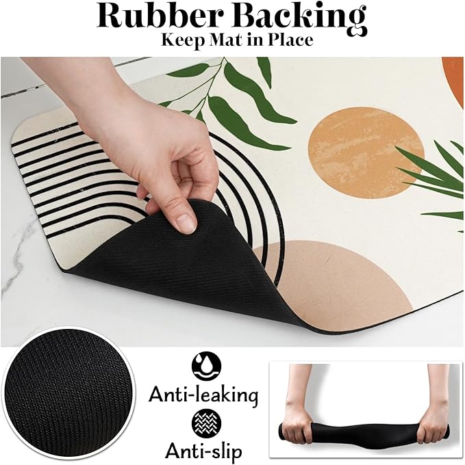 Dog Food Mats for Floors, Absorbent Dog Bowl Mat for Food and Water Dispenser Mat, Quick Dry Cat Food Mat Pet Supplies