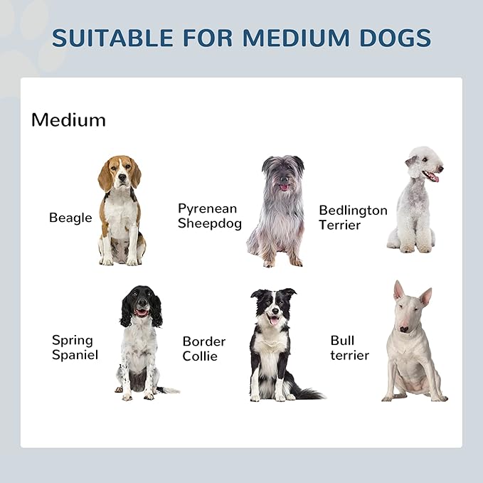 PawHut Elevated Dog Bowls, Double Stainless Steel Heavy Duty Dog Food Bowl Elevated Pet Feeding Station, 10.5" H