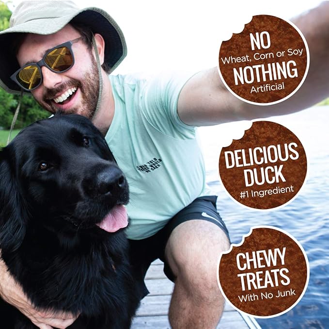 Smart Cookie All Natural Dog Treats - Duck & Squash - Training Treats for Dogs & Puppies with Allergies, Sensitive Stomachs - Soft Dog Treats, Chewy, Grain Free, Made in USA - 5oz, Pack of 3