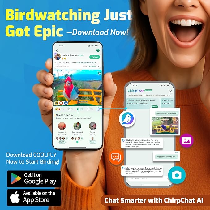 Smart Bird Feeder with Camera, Solar Powered, Free AI Identify Auto Video Capture & 2K HD Video Bird Feeders for Outdoors with SD Card, Gift for Birdlover