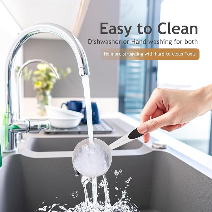 1PCS 2/3CUP(158ml) Dog Cat Food Scoop, Stainless Steel Measuring Cup, Metal Pet Scooper with Inner Precision Scale Measurement