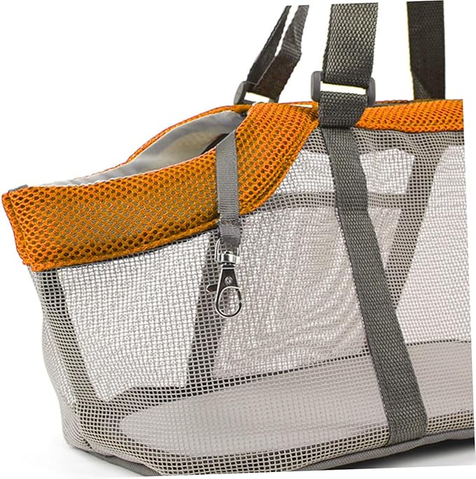 1Pc Breathable Mesh Dog Carrier Bag Outdoor Pet Travel Tote for Dogs Comfortable Design with Head Out Opening Durable and Lightweight for Pet Outings