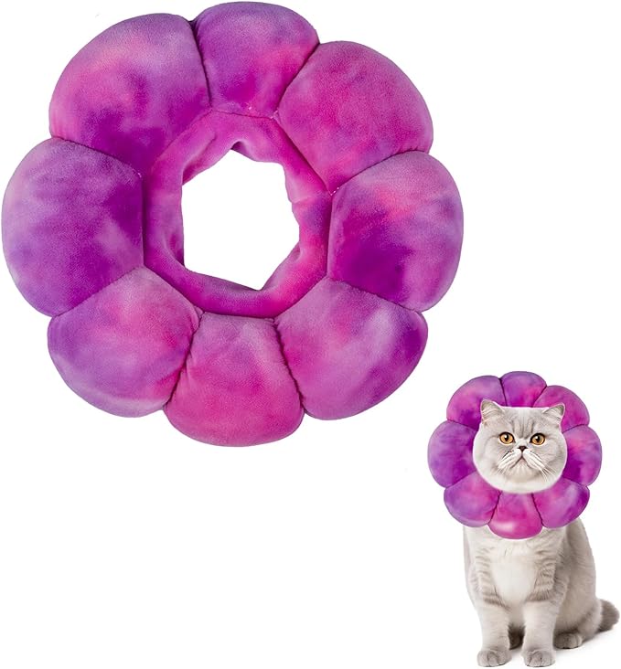 Soft Cat Cone Collar, Adjustable Recovery Collar, Protective Cat Neck Cone After Surgery